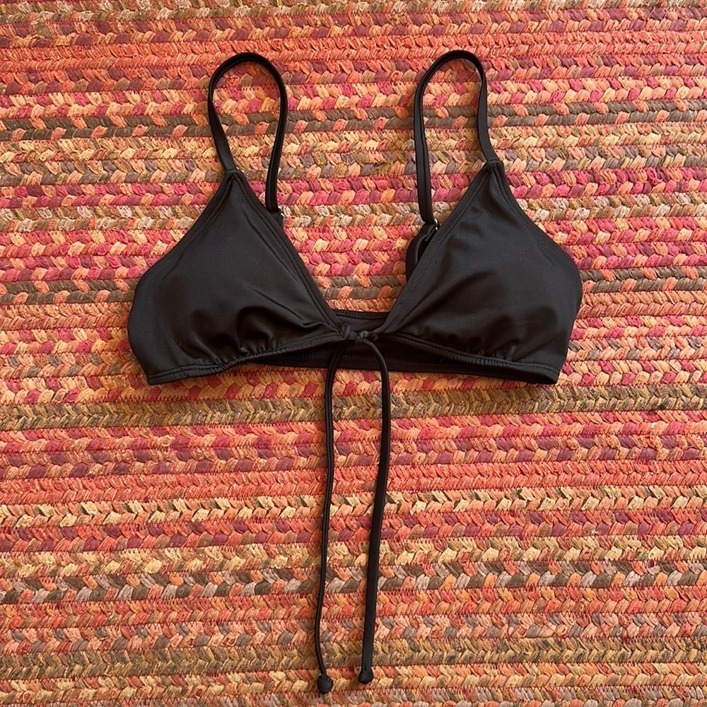 Aeropostale Black Basic Bikini Triangle Top - image 1